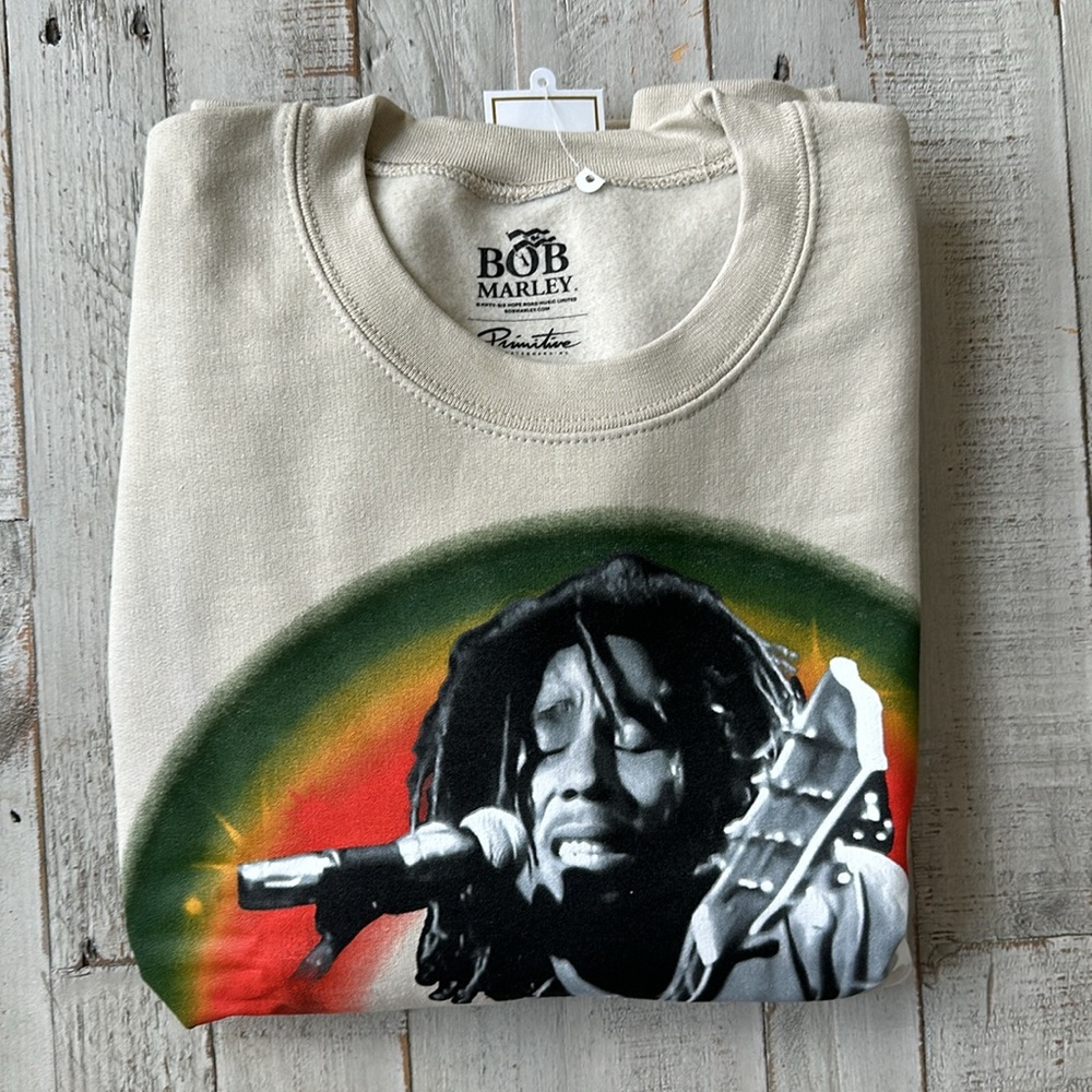 Primitive Bob Marley Dreams Crewneck NWT